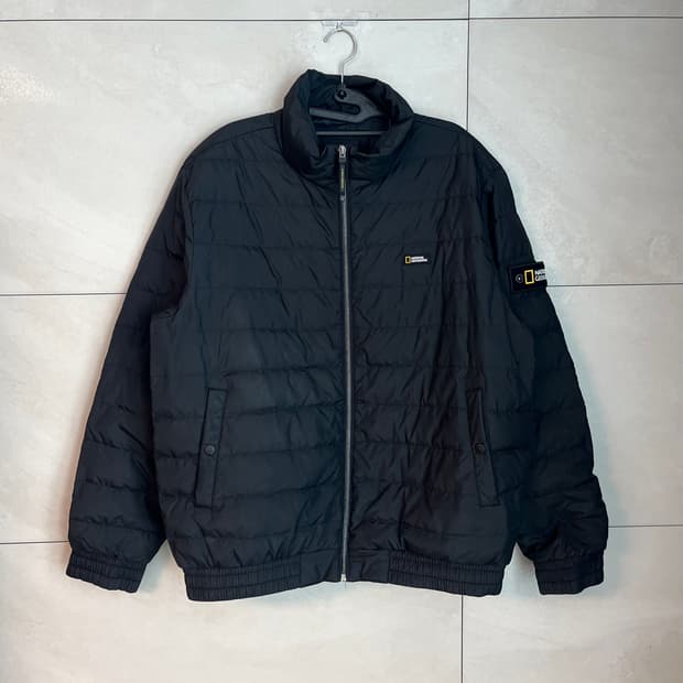 [2XL] 내셔널지오그래픽 경량 패딩 블랙 