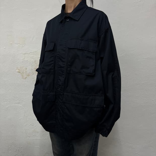 빔즈(B:MING by BEAMS) 블랙컬러 코튼 BDU 필드 자켓