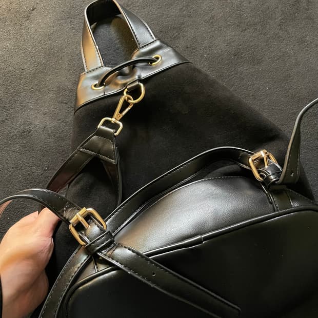 Suede mini bag