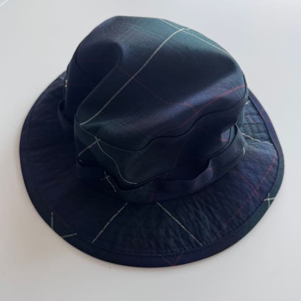 CHECK BACKET HAT 체크 바켓 모자