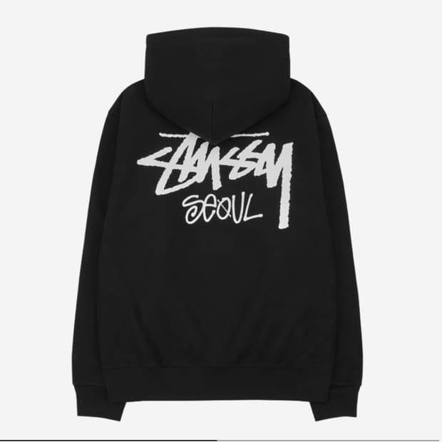 Xxl) 스투시 서울 후드 블랙 팝니다
