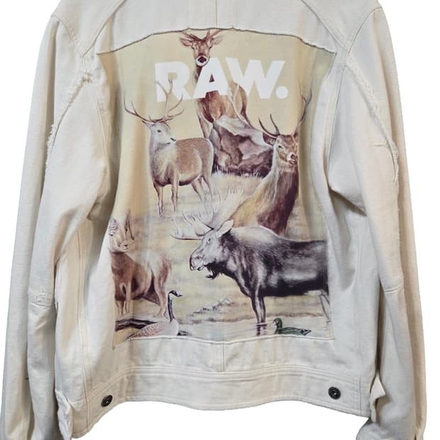 G-STAR  사슴 프린팅 데님 자켓(L)남여공용/디피용