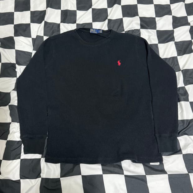 폴로 랄프로렌 와플 롱슬리브