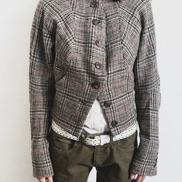 비비안웨스트우드 본인기 11aw 런웨이 asymmetric 버튼 울자켓