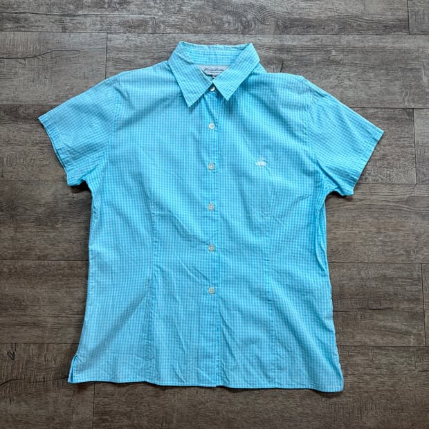 Brooks Brothers 체크 반팔 셔츠 L