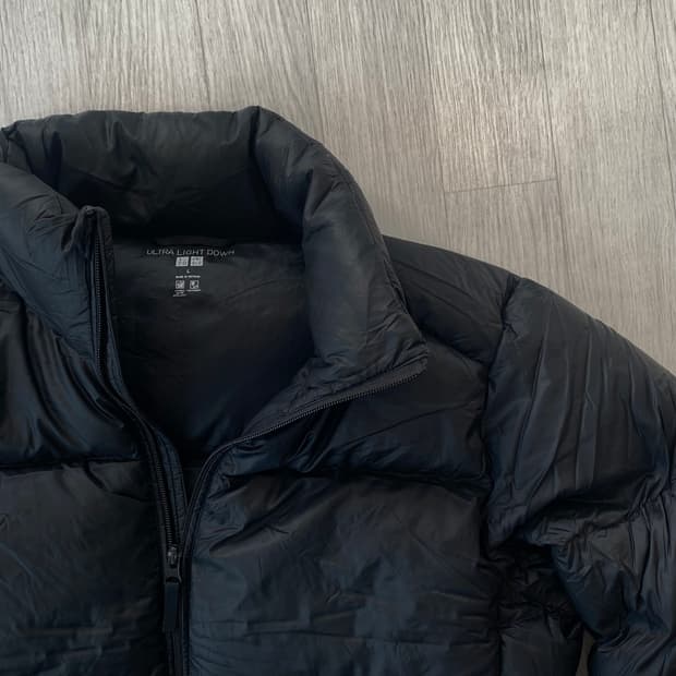 유니클로 u 울트라 라이트 다운 블랙 L
