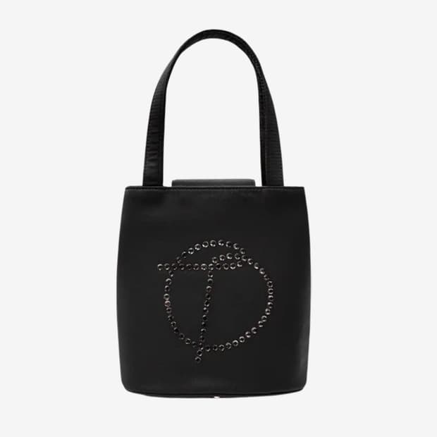 더오픈프로덕트 새틴 로고 토트 백