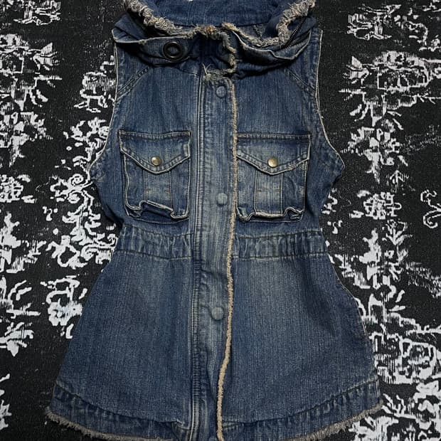 아일렛 후드 청자켓 (여성용)