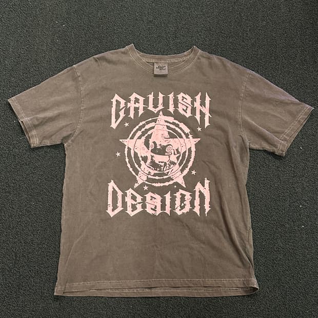 (사이즈 s)카비시 프로그 스타 반팔티 브라운 팝니다