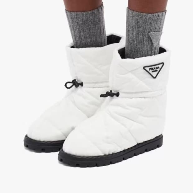 프라다 리나일론 부츠 (화이트)
