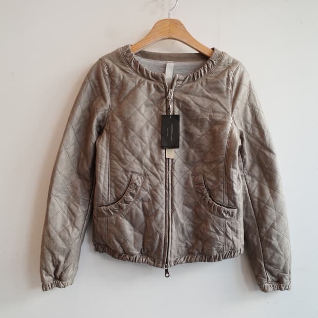 Rennat 투웨이 집업 양가죽 자켓 