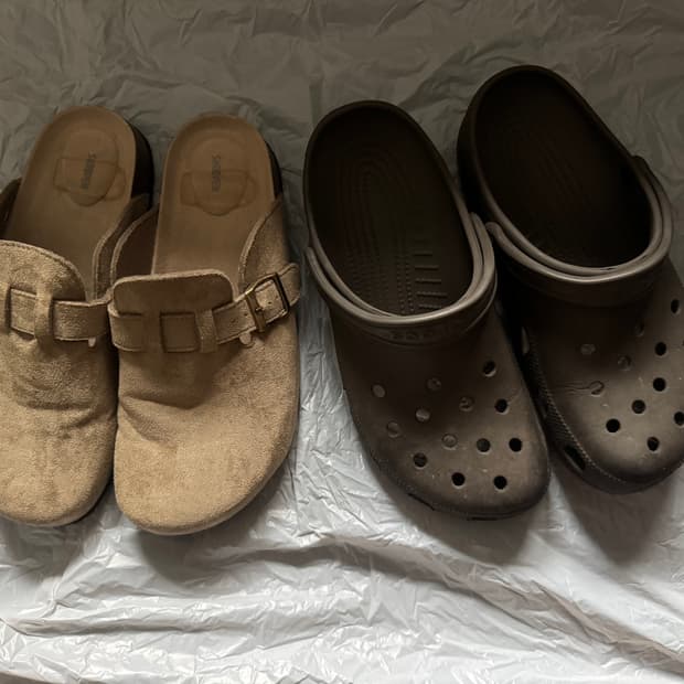 크록스 브라운 270 + 슈펜 클로그 280(270)