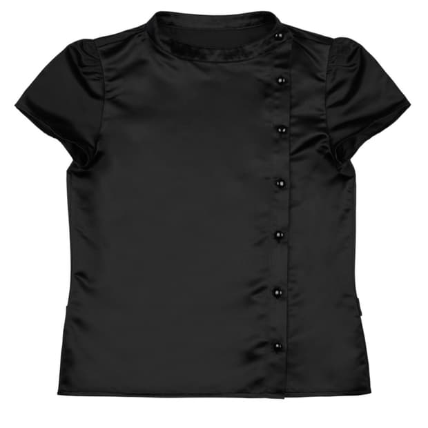 카나리 short sleeve puff shlrt