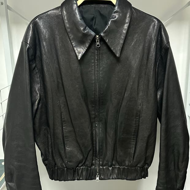 쿠어 21FW 램스킨 레더 자켓