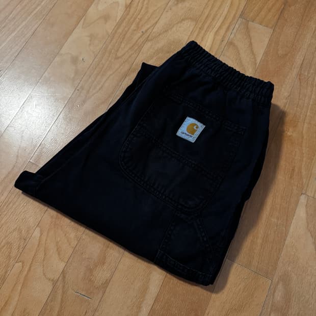 칼하트 WIP 플린트 팬츠 블랙 M