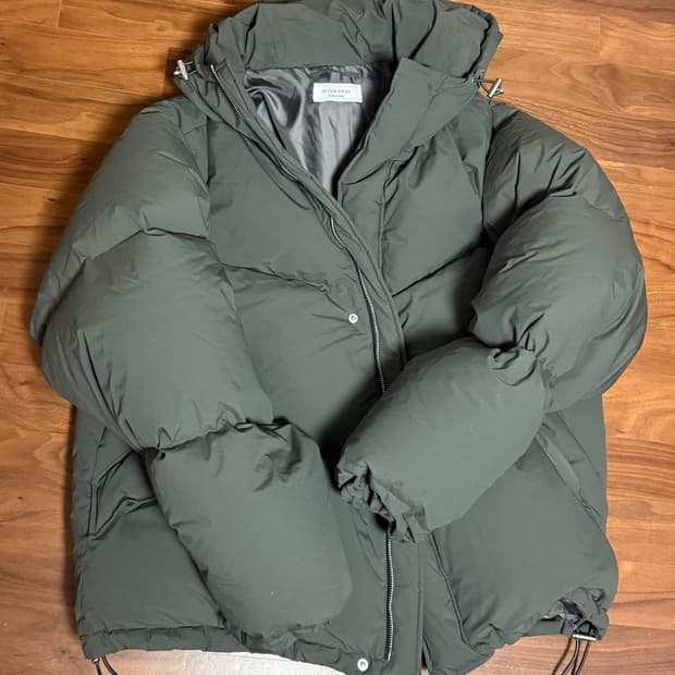 애프터프레이 쉘후디 푸퍼 그레이 XL