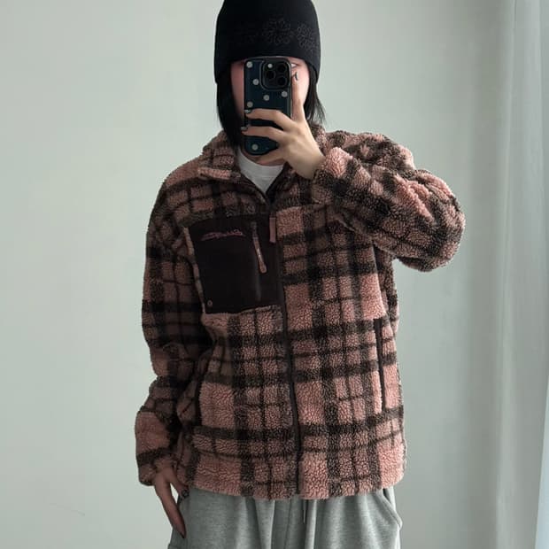 에디 바우어 딸기초코 플리스 집업