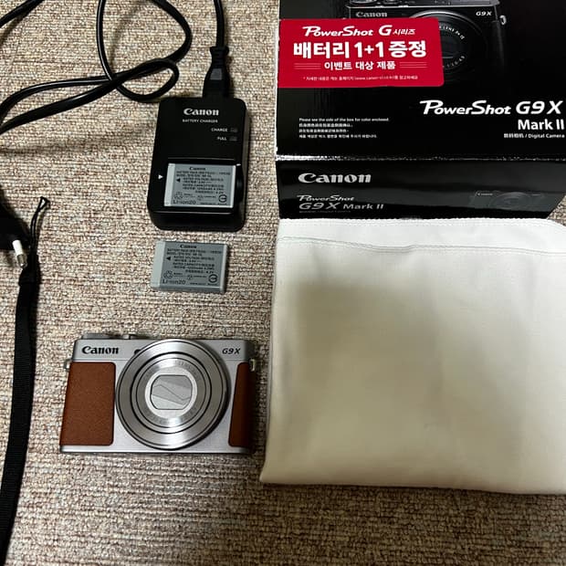캐논 g9x mark II 실버+브라운
