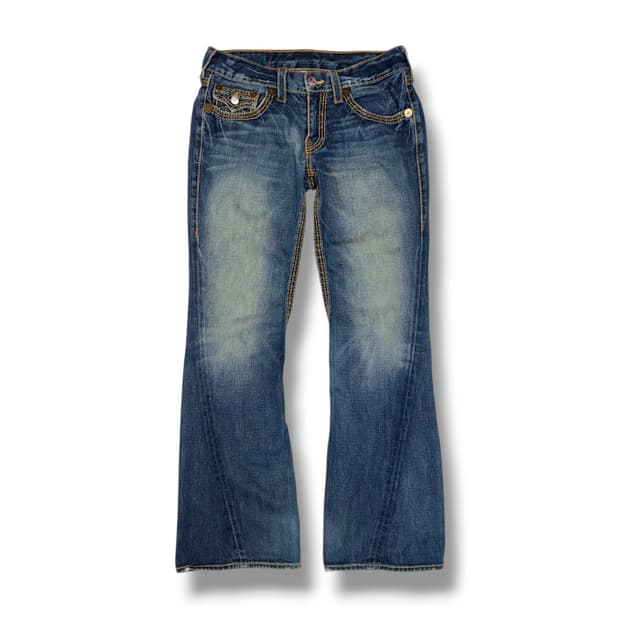 트루릴리전 조이 빅 티 부츠컷 데님 made in USA (34)