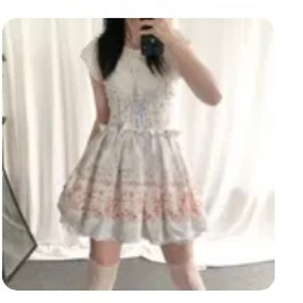 리즈리사 고전 하나가라 점퍼 스커트 히메 카지 히메갸루 라떼갸루 원피스
