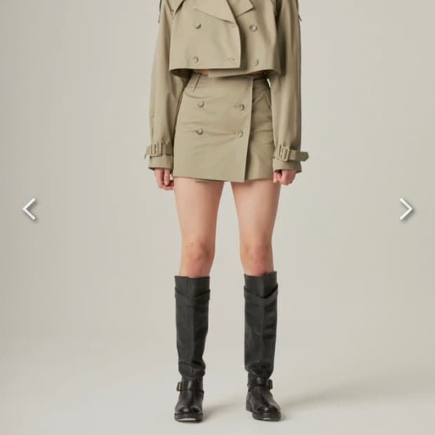 글로니 스푸닝 트렌치 자켓 스커트 셋업 새상품