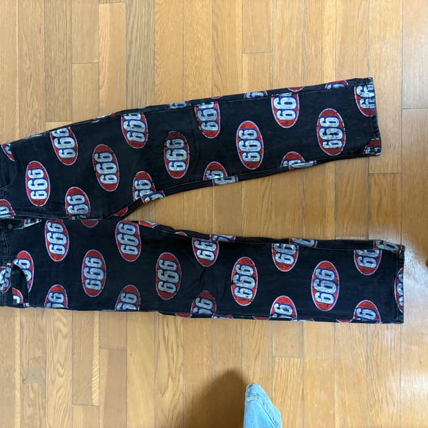 슈프림 17시즌 666팬츠 30