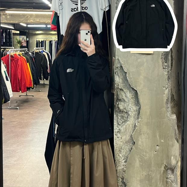 노스페이스 바람막이 블랙 95 #csz2042