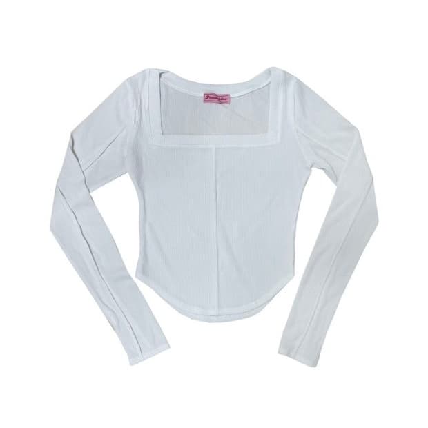 플리즈노팔로우 바비탑 화이트