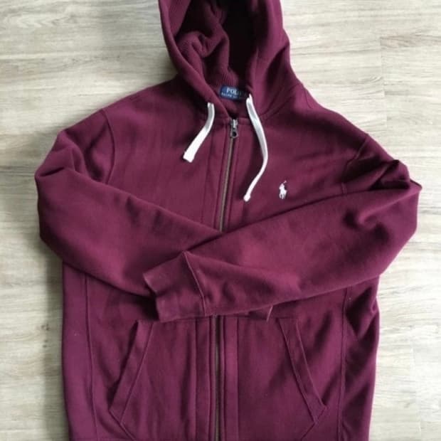 [구매글] 폴로 와플 후드집업 버건디 S-M 사이즈 구합니다
