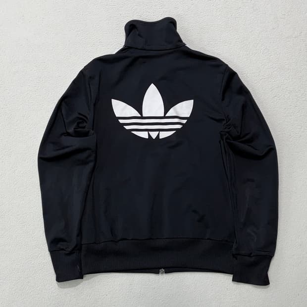 아디다스 파이어버드 백로고 블랙 화이트 검정 검흰 흰검 여성용 져지