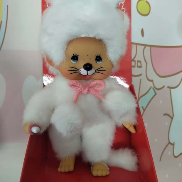몬치치 고양이 화이트캣 인형