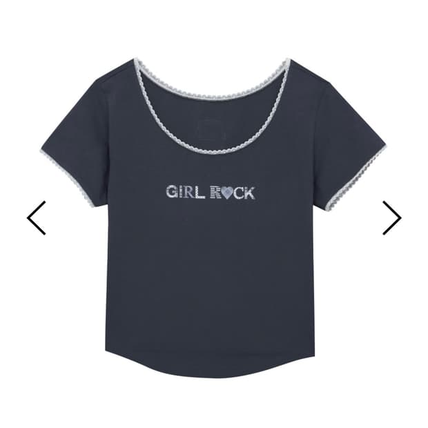 Girl rock T (Charcoal)