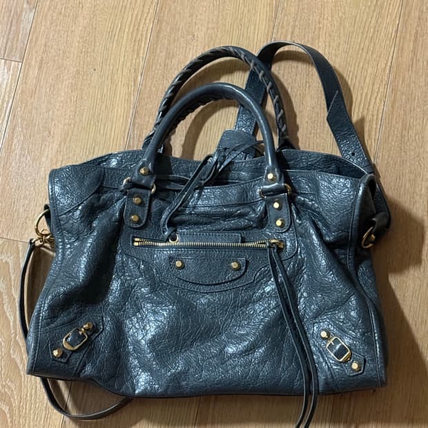 발렌시아가 모터백 시티백 다크그레이 미디움