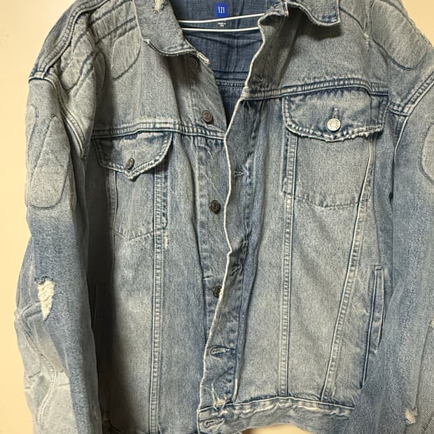 갭 이지 패디드 데님 자켓