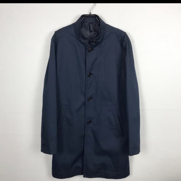 커스텀멜로우 하이넥 싱글 코트