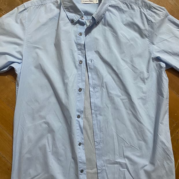 Calvin Klein 스카이 블루 셔츠 M (105)