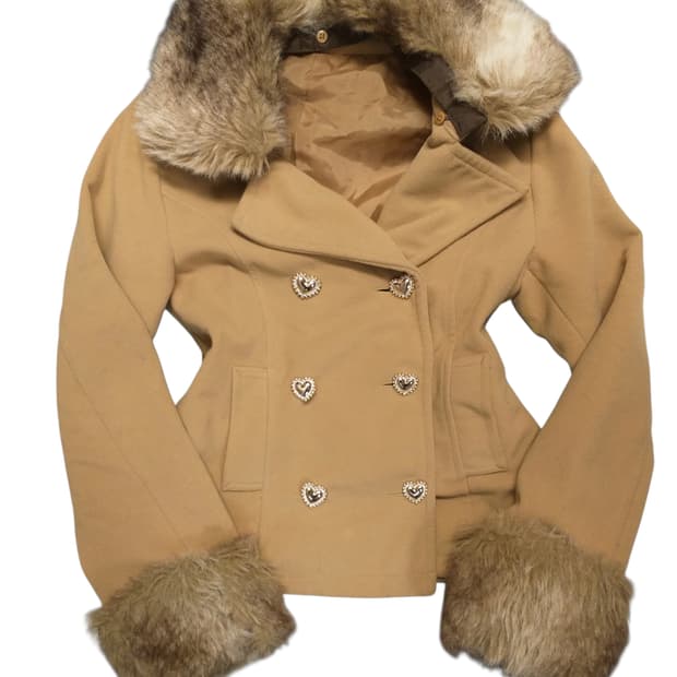 빈티지코트 라떼오네히메로맨틱갸루 캐캐체 핀터깔 펑크 로리타 헤이세이y2k