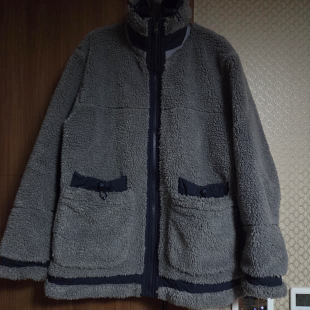 하이드아웃 남성 뽀글이 집업 M 