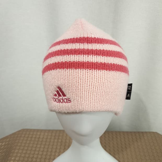 Adidas Pink Stripe Knit Beanie P1994