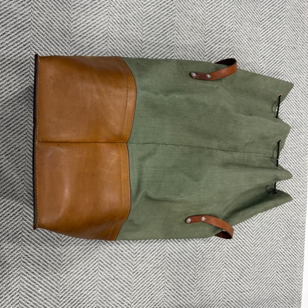 (소장용 레어) 스위스군 캔버스 가죽백
