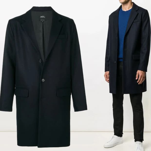APC 아페쎄 체스터 싱글 코트 네이비 새제품 