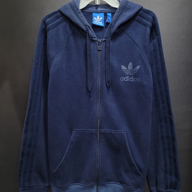 아디다스 불꽃 파이어버드 빈티지 네이비 후드집업