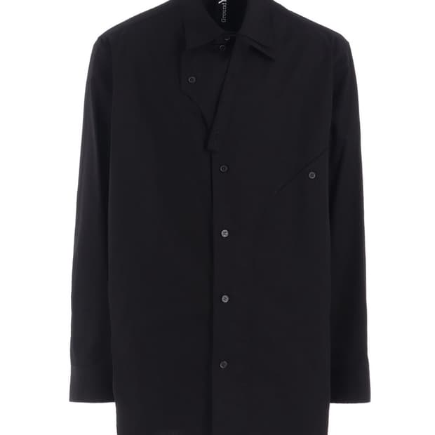 요지야마모토 롱셔츠 블랙