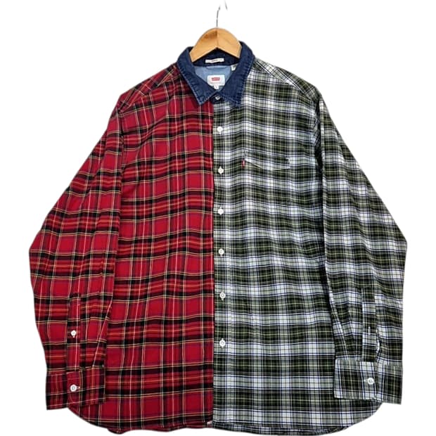 Levis 리바이스 투톤 체크 셔츠