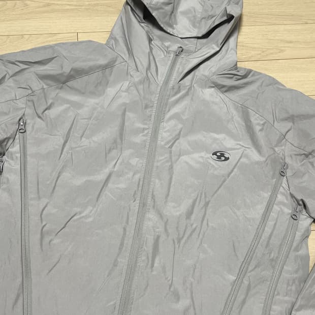 산산기어 22FW ZIPPER JACKET LIGHT GREY