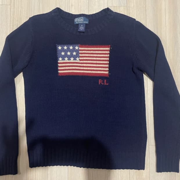 폴로 랄프로렌 성조기 니트 