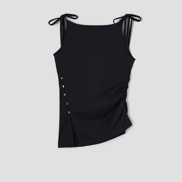 윤세 올리브 슬리브리스 탑 Yunse Sleeveles(블핑 지수 착용)
