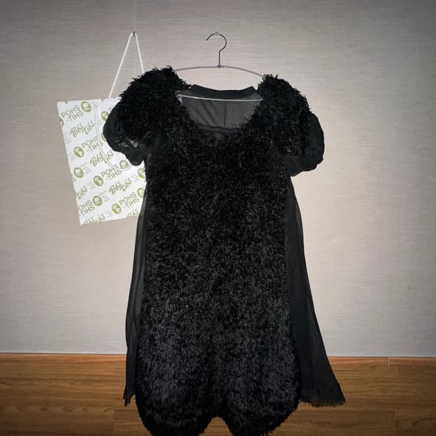 Sacai 사카이 angora pleated onepiece