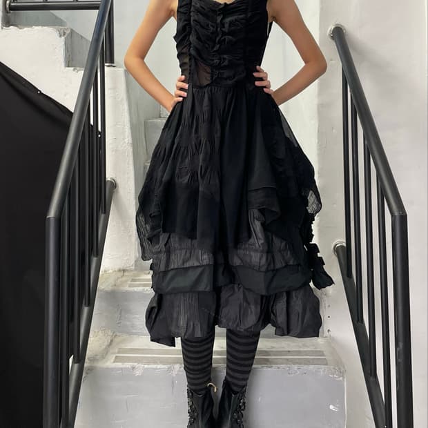 Eiko Kondo Asymmetrical Layered Dress