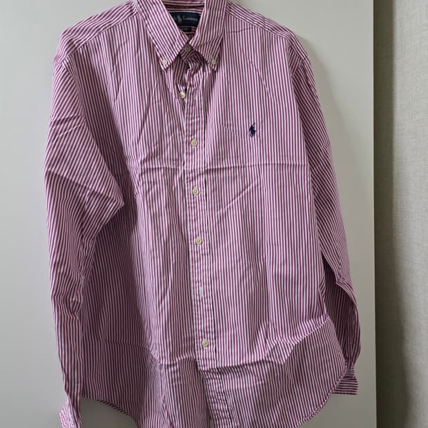 랄프 로렌 클래식 핏 L 스트라이프 셔츠